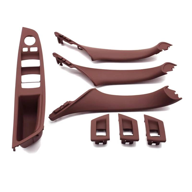 Für 5 Serie Für F10 Für F11 Für 523i Für 525i Für 528i Für 530i Für Oyster Auto Innen Tür Armlehne Innen Pull Griff Set Auto Griff Innentür(LHD Redbrown) von LPXYZD