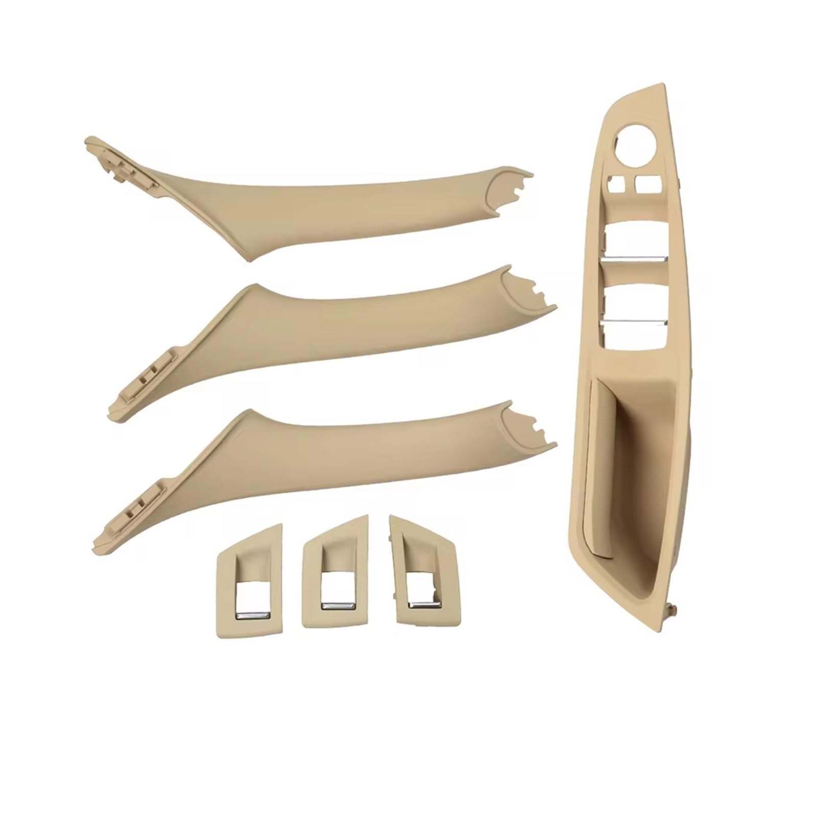 Für 5 Serie Für F10 Für F11 Für 523i Für 525i Für 528i Für 530i Für Oyster Auto Innen Tür Armlehne Innen Pull Griff Set Auto Griff Innentür(RHD Beige) von LPXYZD