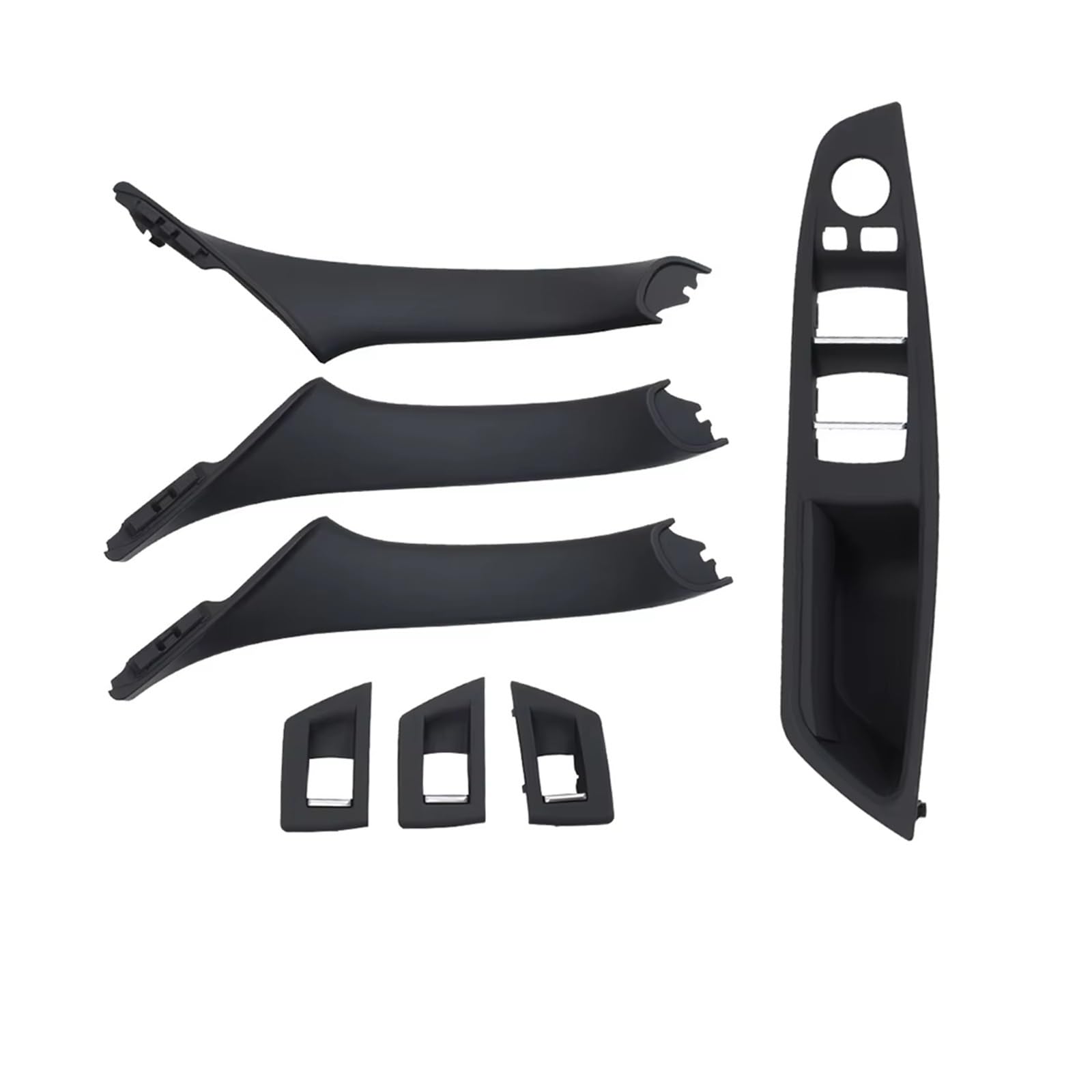 Für 5 Serie Für F10 Für F11 Für 523i Für 525i Für 528i Für 530i Für Oyster Auto Innen Tür Armlehne Innen Pull Griff Set Auto Griff Innentür(RHD Black) von LPXYZD