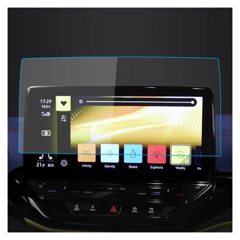 GPS Displayschutzfolie 12 Zoll Für VW Für ID.4 2021 2022 2023 Auto GPS Display Gehärtetes Glas Display-schutzfolie Auto Aufkleber Auto Displayschutz Folie(HD) von LPXYZD