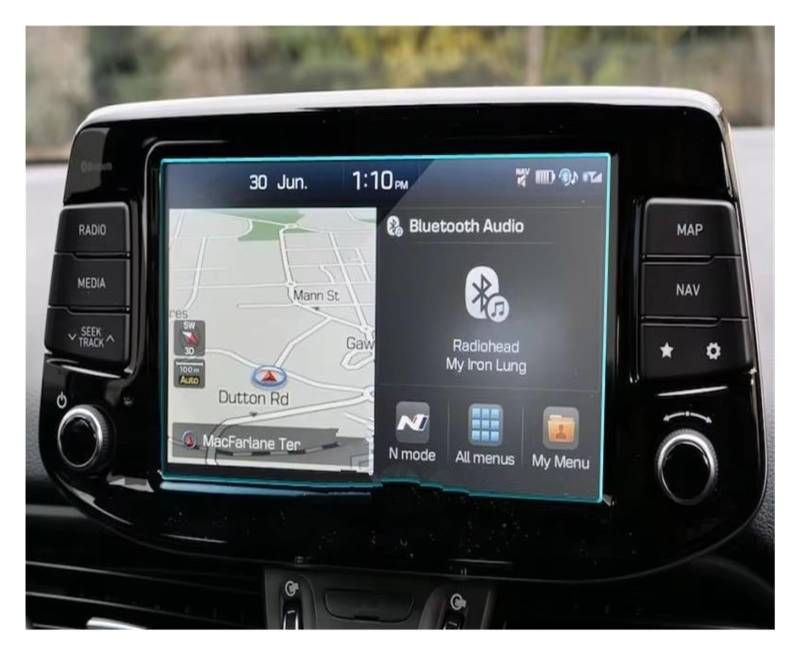 GPS Displayschutzfolie 8 Zoll Für Hyundai Für I30 Für Fastback N 2018 2019 2020 Auto GPS-Navigation Schutzfolie Aus Gehärtetem Glas Displayschutzfolie Auto Displayschutz Folie von LPXYZD