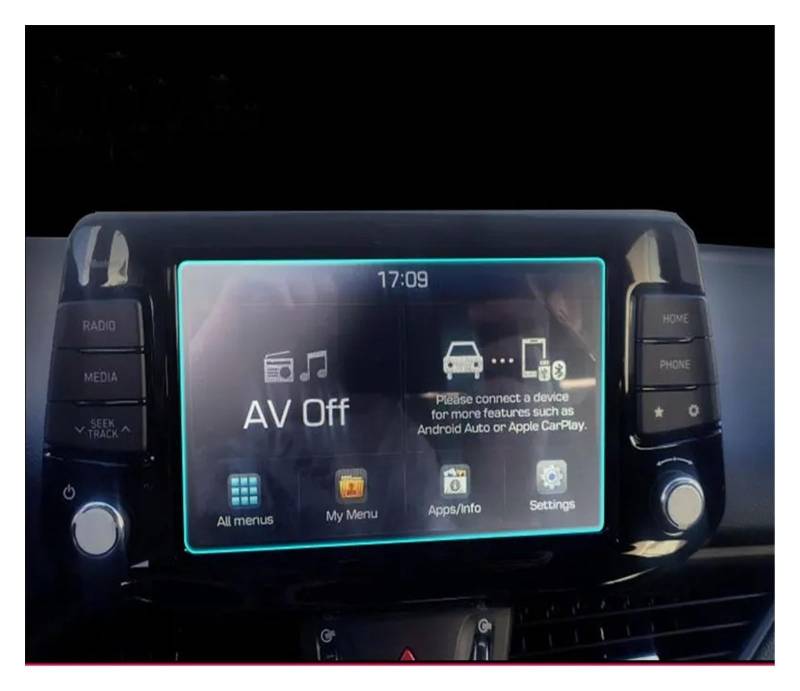 GPS Displayschutzfolie 8 Zoll Für Hyundai Für Tucson 2019 Auto GPS Navigation Gehärtetem Glas Screen Protector Dekoration Refit Anti-scratch Auto Displayschutz Folie(176X99mm 1PCS) von LPXYZD