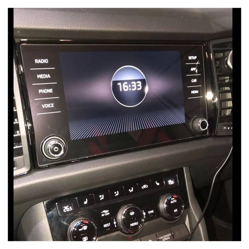 GPS Displayschutzfolie 8 Zoll Für Skoda Für Kodiaq Für Karoq 2017 2018 2019 Auto Navigation Screen Protector Display Film LCD Schutz Auto Displayschutz Folie von LPXYZD
