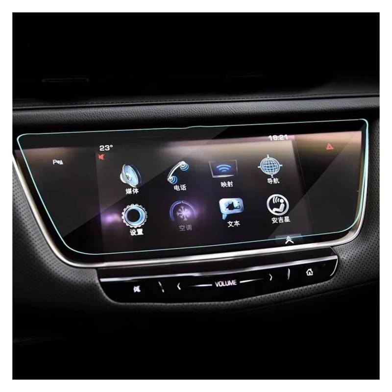 GPS Displayschutzfolie Auto GPS Navigation Film LCD Bildschirm Gehärtetes Glas Schutz Film Anti-scratch-Film Für Cadillac Für XT5 Für XT6 2016-2020 Auto Displayschutz Folie von LPXYZD