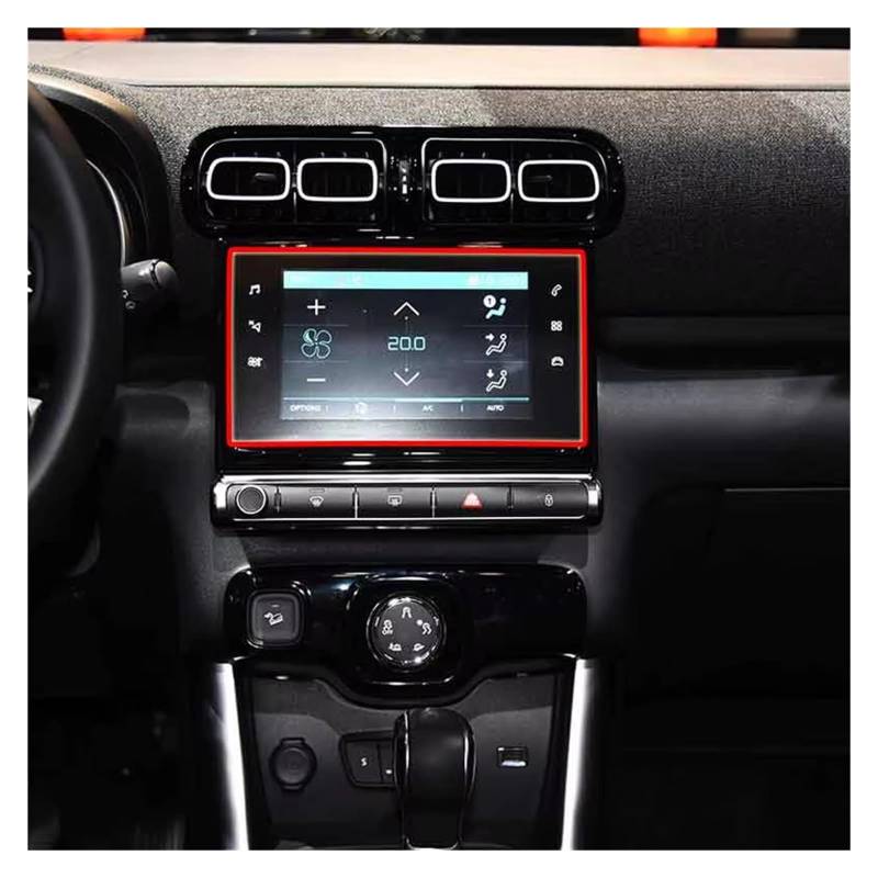 GPS Displayschutzfolie Auto GPS-Navigation Gehärtetem Glas Screen Protector Film Auto Anti-Kratz-Film Für CITROEN Für C3 Für AIRCROSS 2021 Auto Displayschutz Folie von LPXYZD
