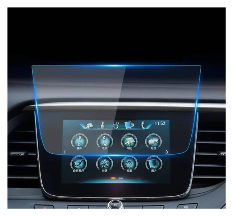 GPS Displayschutzfolie Auto GPS Screen Protector Zentrale Steuerung Display Ausgeglichenes Glas Display-schutzfolie Für Buick Für GL6 2019 Auto Displayschutz Folie von LPXYZD