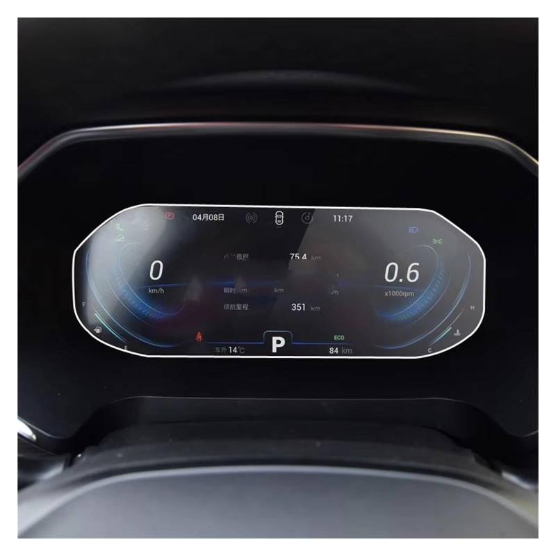 GPS Displayschutzfolie Auto Instrument Panel Screen Protector PET Film Für Chery Für Tiggo 8 2018 2019 2020 Dashboard Schutz Auto Displayschutz Folie(Style 1) von LPXYZD