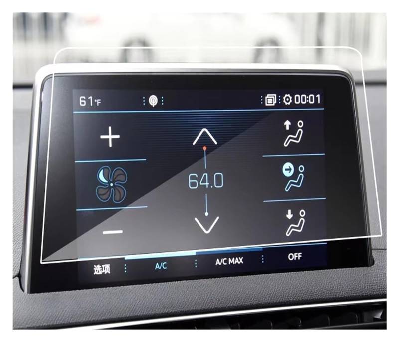GPS Displayschutzfolie Auto Navigation Gehärtetes Glas LCD Screen Schutz Film Dashboard Schutz Für Peugeot 3008 5008 2017 2018 2019 Auto Displayschutz Folie von LPXYZD