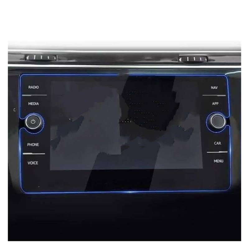 GPS Displayschutzfolie Autonavigation LCD-Displayschutzfolie Aus Gehärtetem Glas Für VW Für T-ROC 2017 2018 2019 2020 Auto Displayschutz Folie von LPXYZD