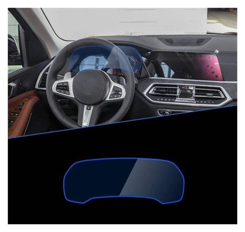 GPS Displayschutzfolie Autonavigationsinstrument-Displayfolie Touch Full Screen Protector Für X5 Für MK4 Für G05 2019 2020 2021 2022 Auto Displayschutz Folie(B instrument) von LPXYZD