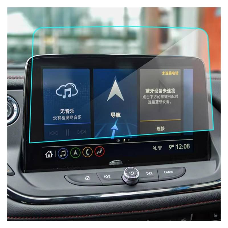 GPS Displayschutzfolie Displayschutzfolie Aus Gehärtetem Glas Für Chevrolet Für Blazer 2019 2020 2021 Auto-GPS-Navigation Schutzfolie Auto Displayschutz Folie(10.1inch) von LPXYZD