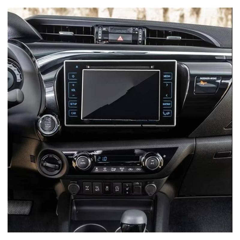 GPS Displayschutzfolie Displayschutzfolie Aus Gehärtetem Glas Für Toyota Für Hilux 2019 7-Zoll-Auto-GPS-Navigationsradio Anti-Kratz-Film Auto Displayschutz Folie von LPXYZD