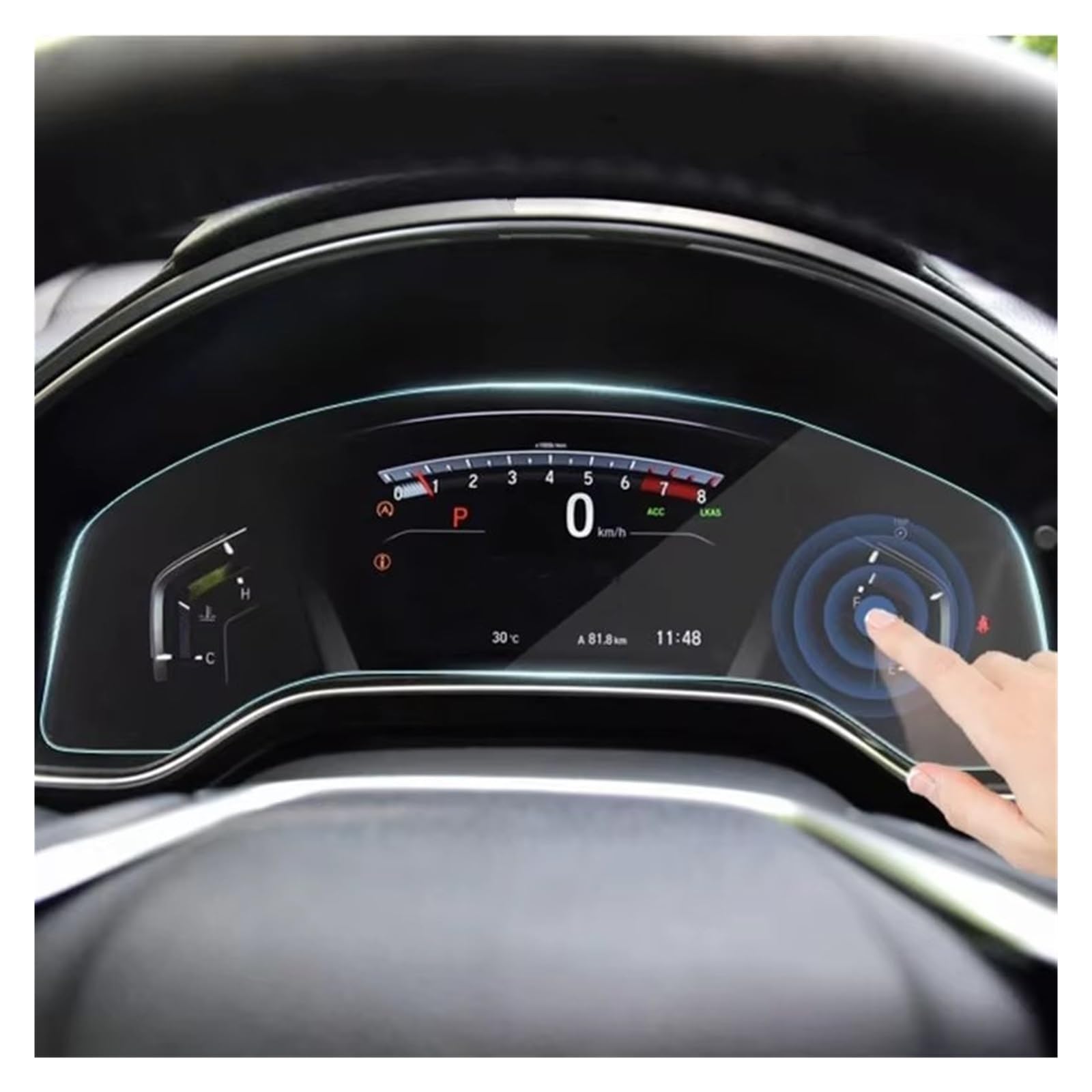 GPS Displayschutzfolie Für CRV 2021 TPU Auto Dashboard Schutz Transparent Film Anti Scratch Display Bildschirm Aufkleber Auto Displayschutz Folie von LPXYZD