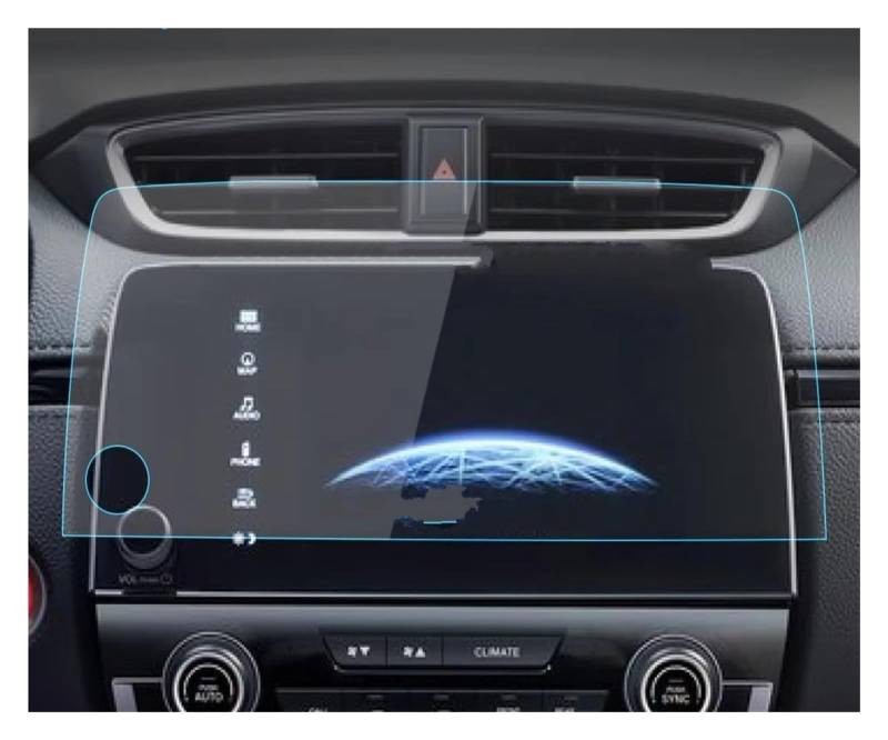 GPS Displayschutzfolie Für CRV Für CR-V 2017 2018 2019 2020 2021 2022 7 Zoll Auto Gps Navigation Display Control Auto GPS Screen Schutz Film Auto Displayschutz Folie(Right hole) von LPXYZD