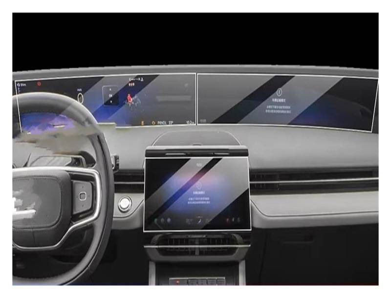 GPS Displayschutzfolie Für Lincoln Für Nautilus 2023 2024 Auto Innen Navigation Schutz Film LCD Bildschirm TPU Screen Protector Anti-scratch Auto Displayschutz Folie(B) von LPXYZD