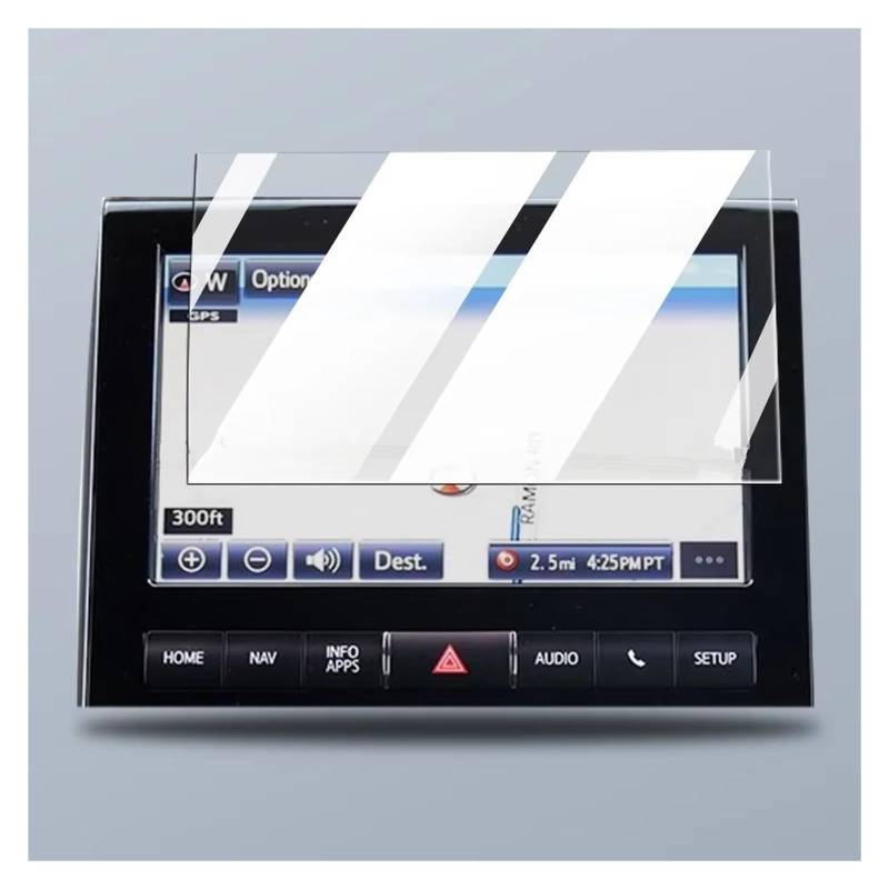 GPS Displayschutzfolie Für Toyota Für Land Für Cruiser 2016 2017 2018 2019 2020 2021 2022 Auto GPS Navigation Film Anti-scratch-Film Auto Displayschutz Folie(Style B HD) von LPXYZD