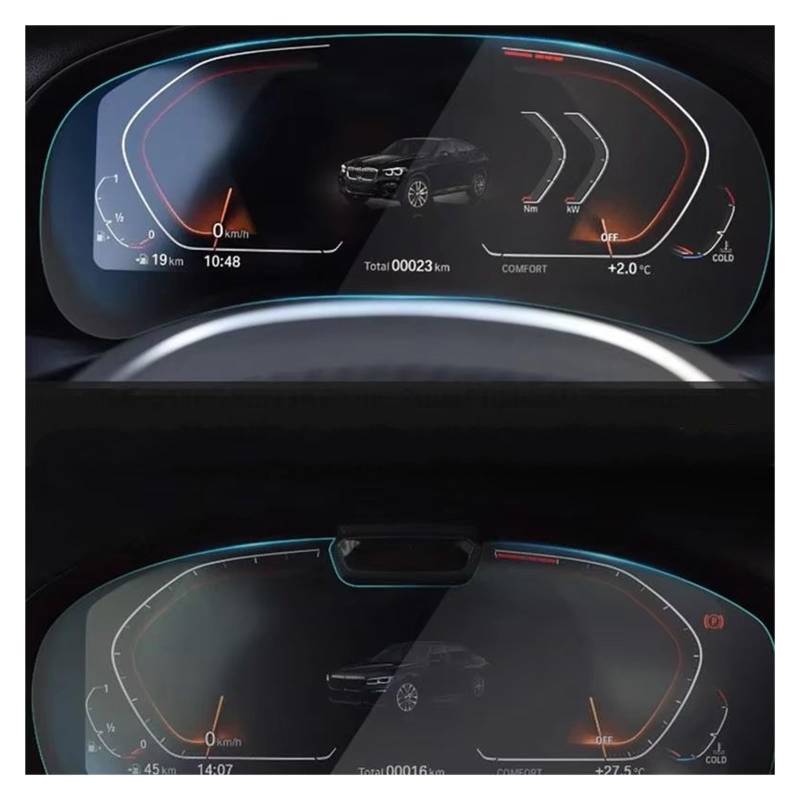 GPS Displayschutzfolie Für X3 Für G01 Für G02 2018 2019 2020 Automotive Instrument Film LCD Bildschirm Anti-scratch-Film Auto Displayschutz Folie(High match) von LPXYZD