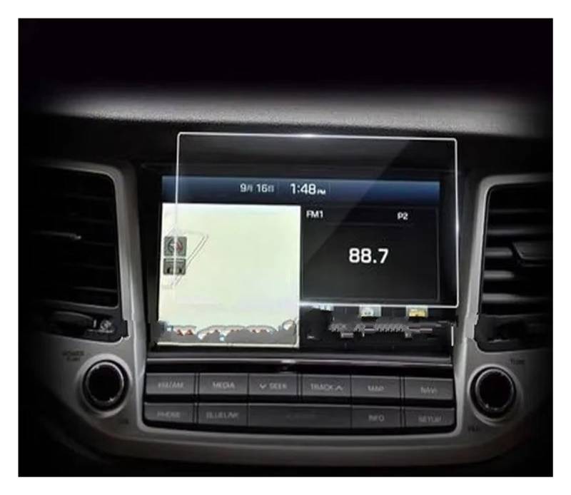 GPS Displayschutzfolie Gehärtetem Glas Display-schutzfolie Für Hyundai Für Tucson 2017 2018 2019 Auto Gps Navigtion Anti-scratch-Film Auto Displayschutz Folie(176x99mm) von LPXYZD