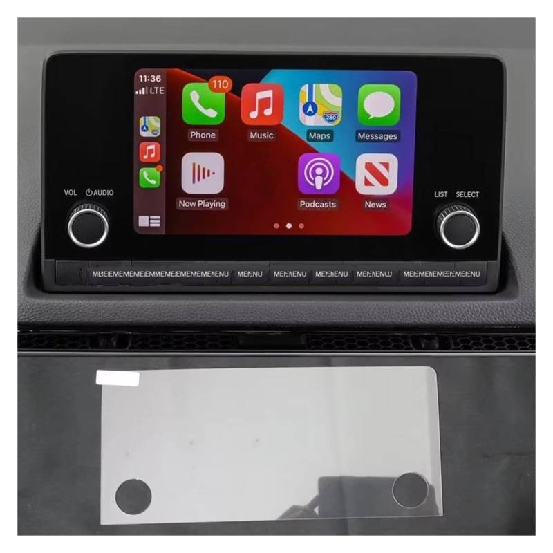 GPS Displayschutzfolie Gehärtetem Glas Film Für CR-V 2023 Radio GPS Navigation Displayschutzfolie Innenausstattung Auto Displayschutz Folie(7 inch) von LPXYZD