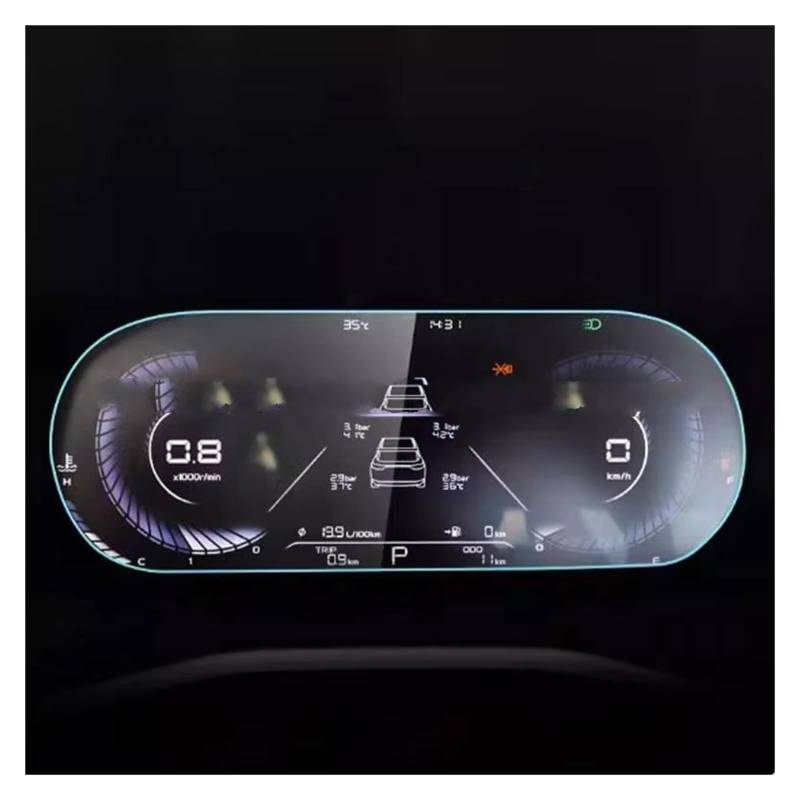 GPS Displayschutzfolie Gehärtetem Glas LCD Screen Schutz Film Für Geely Für Emgrand 2022 12.3 Zoll Instrument Armaturenbrett Anti-scratch Auto Displayschutz Folie von LPXYZD