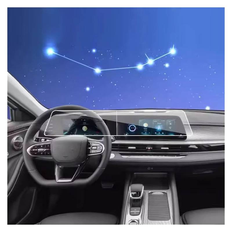 GPS Displayschutzfolie Gehärtetem Glas Screen Protector Film Für Chery Für Arrizo 8 2022 2023 2024 Auto Gps Navigation Dashboard Anti-scratch Auto Displayschutz Folie(For 12.3 inch gps) von LPXYZD