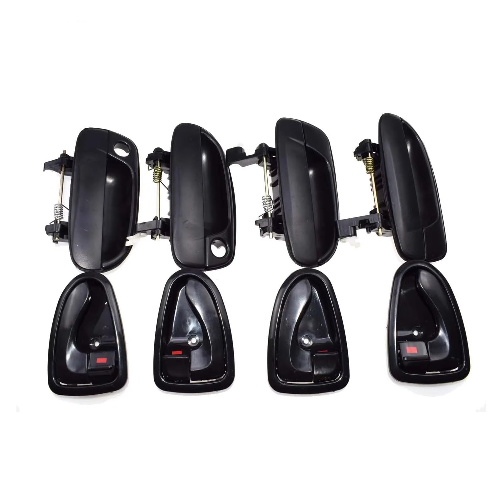 Innen Und Außentürgriff Vorne Hinten Links Rechts Für Hyundai Für Accent 2000 2001 2002 2003 2004 2005 2006 1.6 Auto Griff Innentür(8 PCS Black Inside) von LPXYZD