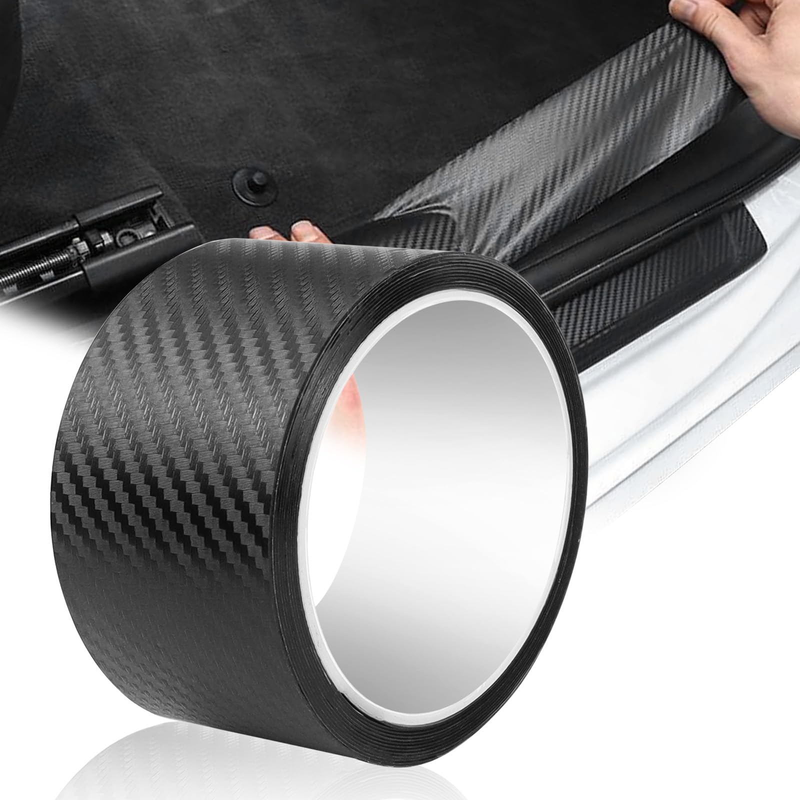 LPZMPZ Carbon Folie Auto Einstiegsleisten 5cm*3m Schutz Autofolie Schwarz Matt Autofolie Carbon Aufkleber für AutotüR Kantenschutz Einstiegsleistenschutz Front Und Heck LPZMPZ Carbon Folie Auto Einstiegsleisten 5cm*3m Schutz Autofolie Schwarz Matt Autofolie Carbon Aufkleber für AutotüR Kantenschutz Einstiegsleistenschutz Front Und Heck von LPZMPZ