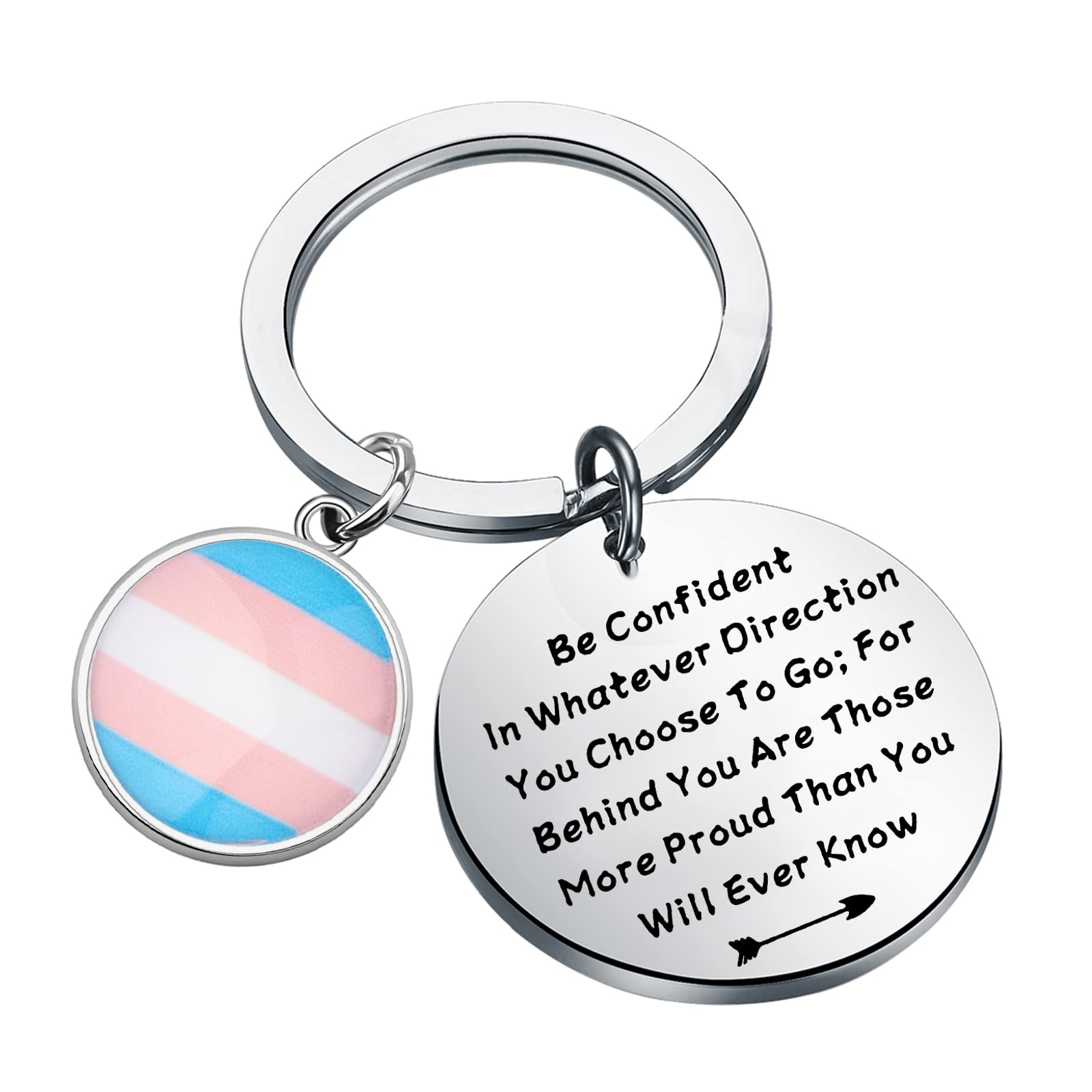 LQRI Transgender Pride Schlüsselanhänger Pansexuelle Geschenke Transgender LGBT Trans Pride Inspiration Geschenke, silber LQRI Transgender Pride Schlüsselanhänger Pansexuelle Geschenke Transgender LGBT Trans Pride Inspiration Geschenke, silber von LQRI