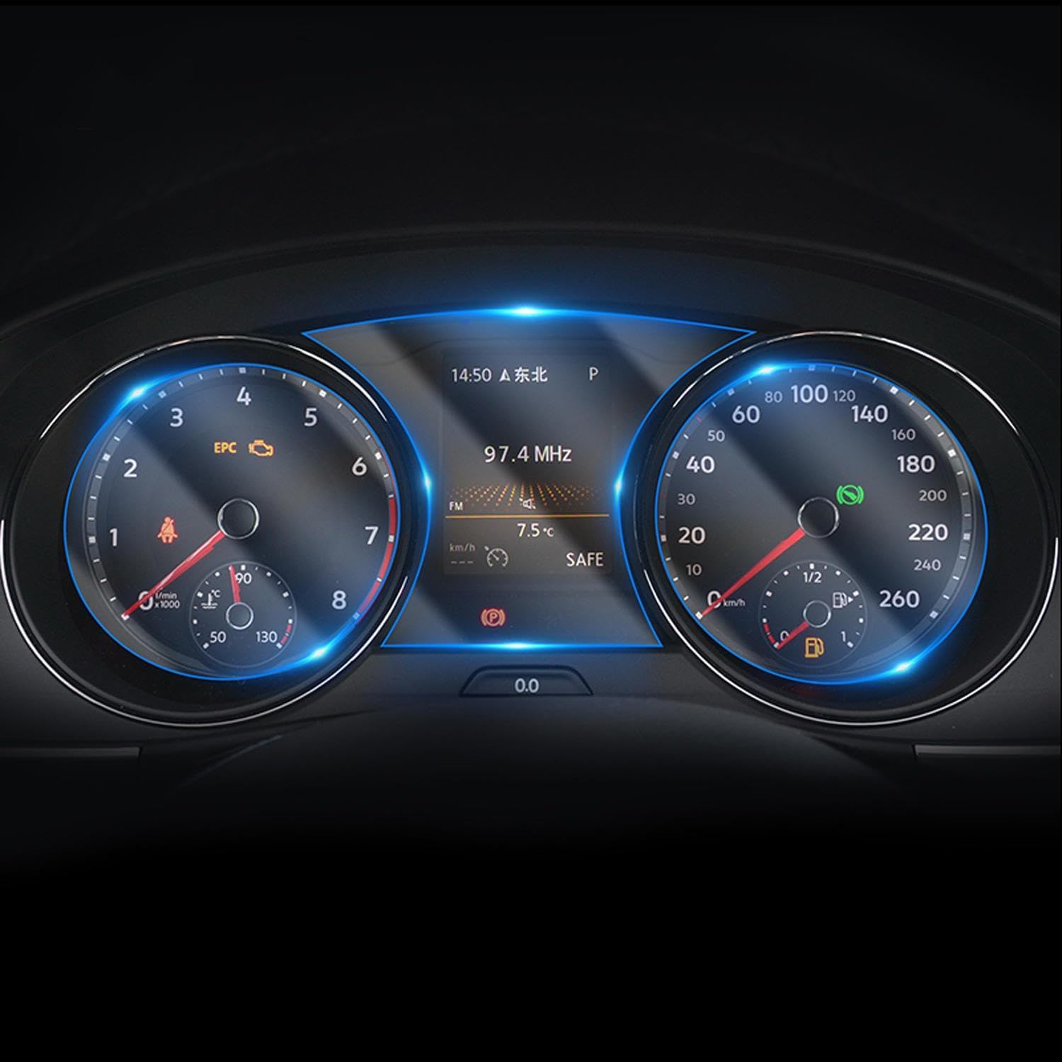 LQUNGE Auto-Aufkleber für den Innenbereich, kratzfest, Staubschutz, TPU, für Volkswagen Golf 6 7 2014–2023, Armaturenbrett, Instrumentententafel, Displayschutzfolie LQUNGE Auto-Aufkleber für den Innenbereich, kratzfest, Staubschutz, TPU, für Volkswagen Golf 6 7 2014–2023, Armaturenbrett, Instrumentententafel, Displayschutzfolie von LQUNGE