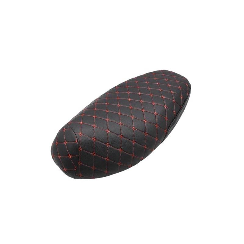 Motorrad Sitzbezug Warmes Fleece Flauschiges Tuch Winter Sitzkissen Schutz 3D Kunstleder Sitzpolster Schutzhülle von LQXGEWPMF