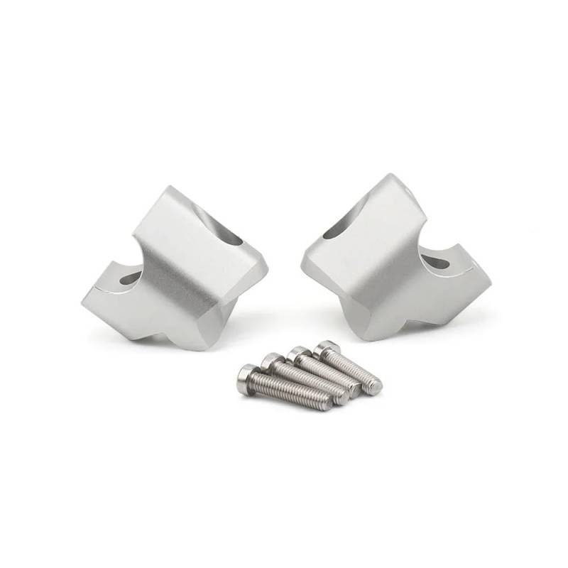 Riser für Lenker Für Du&Cati MULTISTRADA V4 Multistrada V4 Motorrad CNC Aluminium Silber Lenker Riser Bar Montieren Griff Clamp Montage von LQXGEWPMF