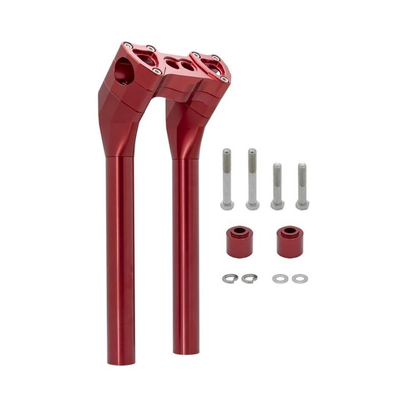 Riser für Lenker Für Ha&rley Sportster Dyna Softail Street FXBB Custom Motorradzubehör DS Style Pullback Riser 28mm Lenker T-Bar von LQXGEWPMF