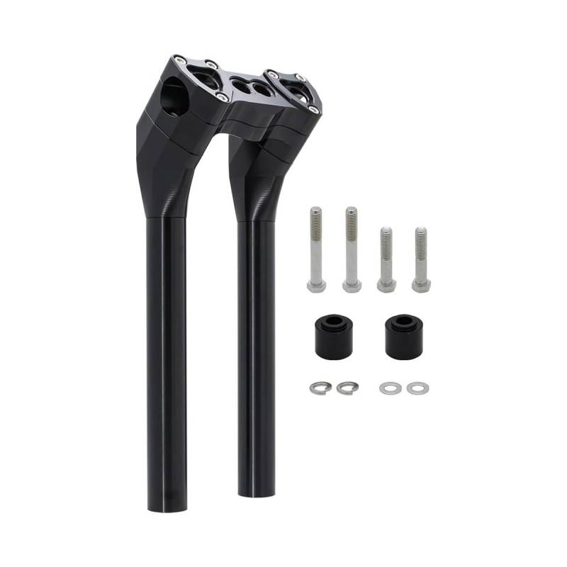 Riser für Lenker Für Ha&rley Sportster Dyna Softail Street FXBB Custom Motorradzubehör DS Style Pullback Riser 28mm Lenker T-Bar von LQXGEWPMF