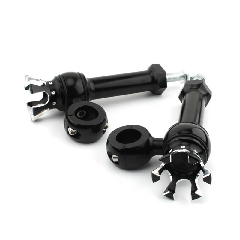 Riser für Lenker Motor Polish Flanders Style 1" Lenkerklemmen Old School 25mm Custom Lenkererhöhungen für Ha&rley Cafe Racer Chopper Bobber von LQXGEWPMF