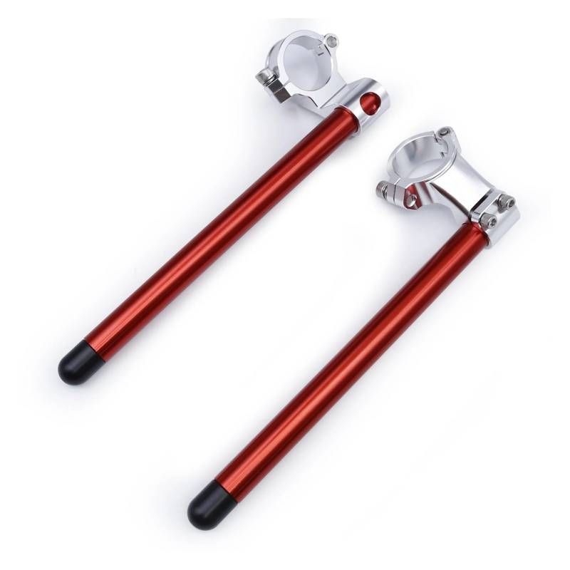 Riser für Lenker Universal CNC 37 41 43 45 48 50 MM Clip On Ons 1,5 Zoll Riser Rise Clip on Gabel Lenker Griff Bar Cafe Racer Motorrad von LQXGEWPMF