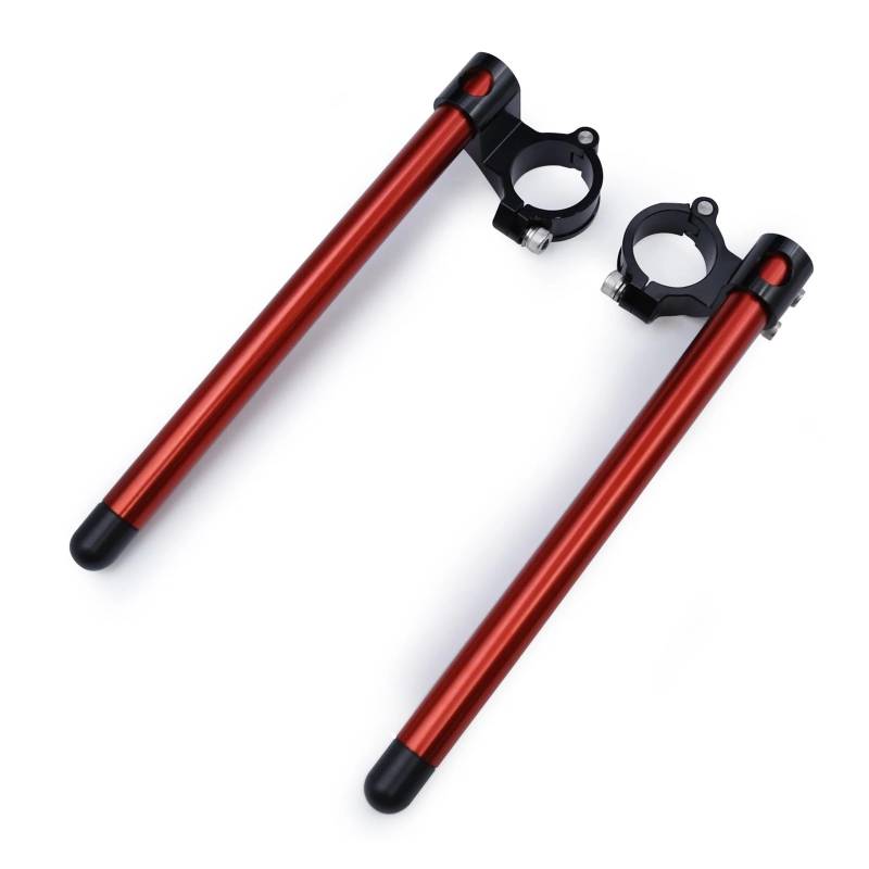 Riser für Lenker Universal CNC 37 41 43 45 48 50 MM Clip On Ons 1,5 Zoll Riser Rise Clip on Gabel Lenker Griff Bar Cafe Racer Motorrad von LQXGEWPMF