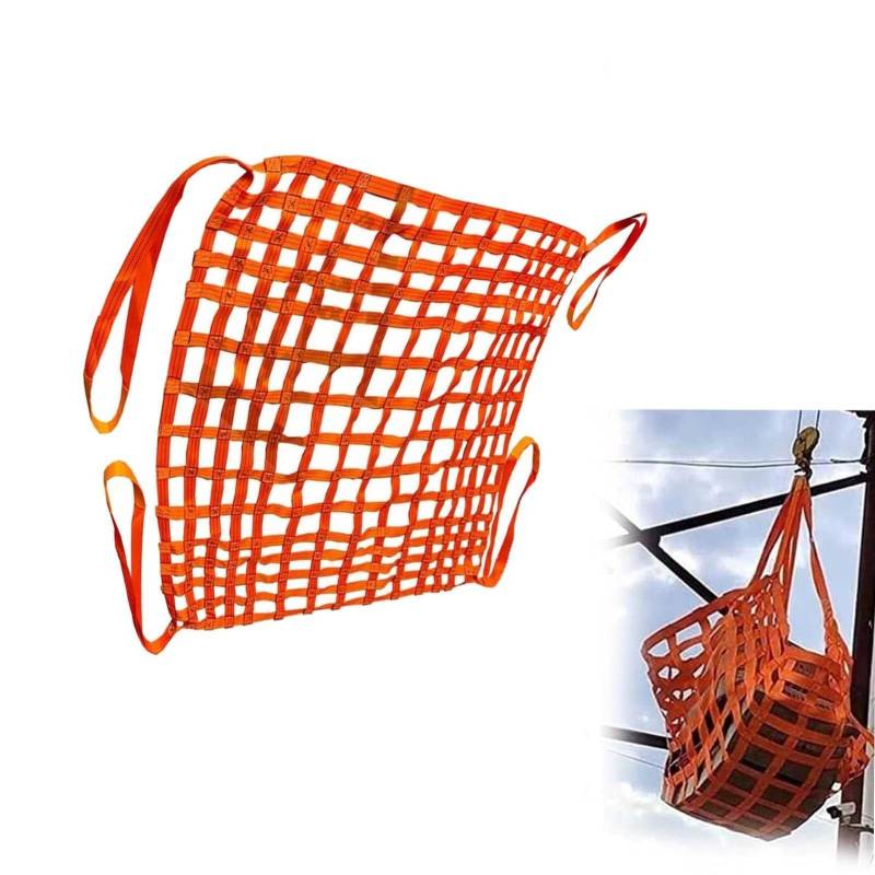 Netz,Frachtnetz, Frachthebenetz - Sicherheitsschutznetz, Polyester-Frachthebenetz, Bungee-Frachtnetz, for Hafen-, Fracht- und Baumaterial-Handhabungsgurte(3 X 3M/Mesh 15cm/Load 2t) von LRFNKCT
