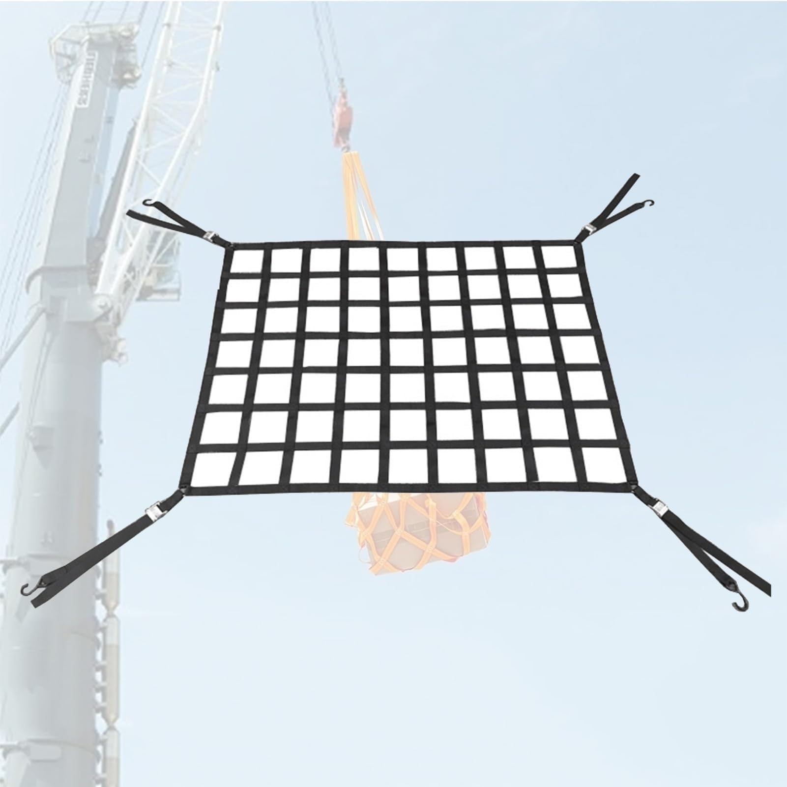 Netz,Frachtnetz, Frachthebenetze - Gurtbandnetz, Ladungssicherungsnetz, Polyester-Hebenetz, Sicherheits-Hebenetzgurte, Frachthebesack, for Be- und Entladen von Fracht, Bauschleppen, Heben(1 X 1M/Mesh Netz,Frachtnetz, Frachthebenetze - Gurtbandnetz, Ladungssicherungsnetz, Polyester-Hebenetz, Sicherheits-Hebenetzgurte, Frachthebesack, for Be- und Entladen von Fracht, Bauschleppen, Heben(1 X 1M/Mesh von LRFNKCT