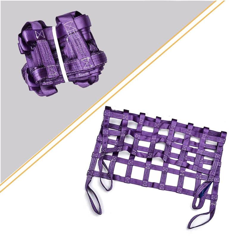 Netz,Frachtnetz, Hebenetz - Flaches Polyester-Ladungsnetz for Heben, Ladungshängenetz, LKW-/Anhänger-/Ladungsnetz, Hochleistungs-Traggurt for Heben und Schleppen(1.5 X 1.5M/Mesh 10cm/Load 2t) von LRFNKCT