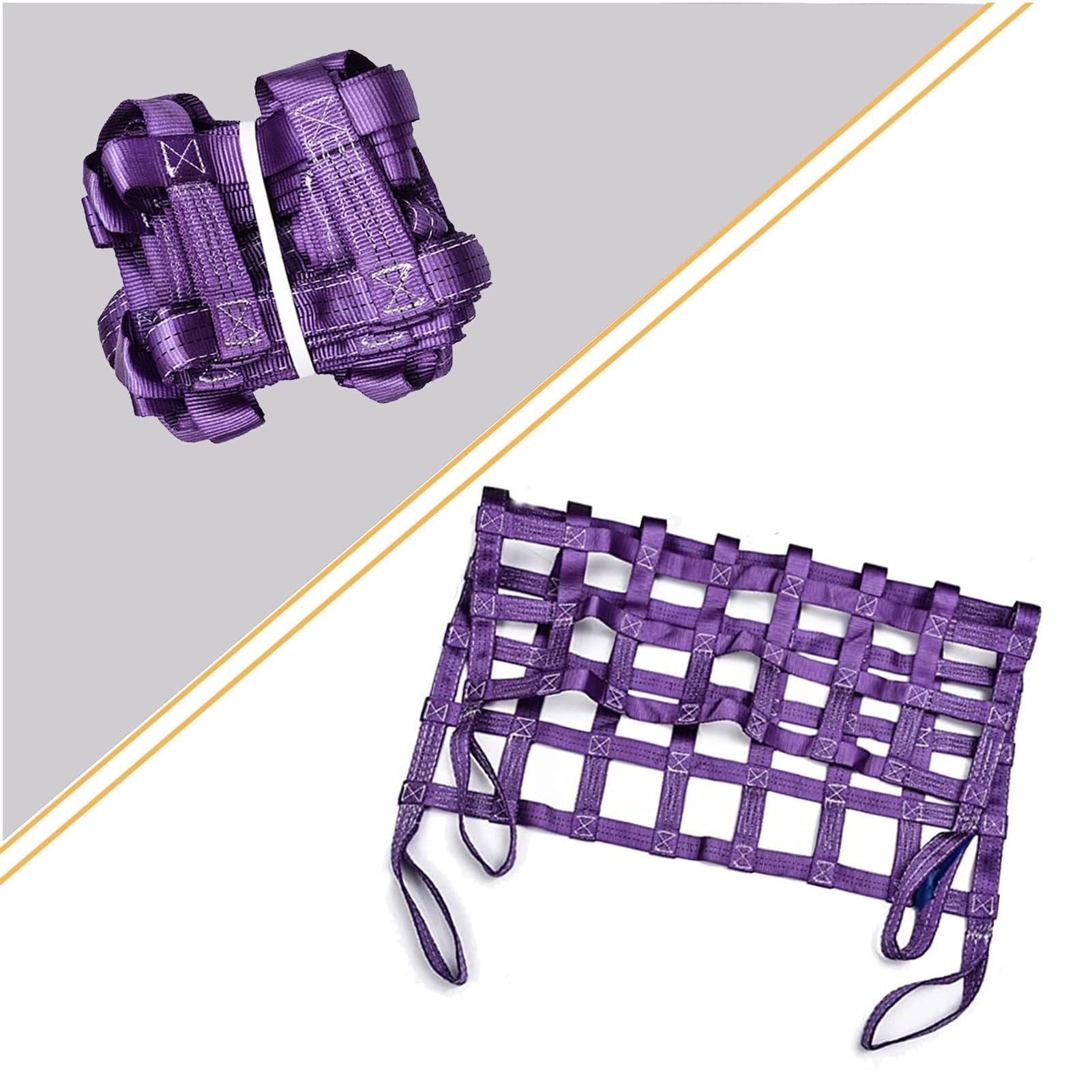 Netz,Frachtnetz, Hebenetz - Flaches Polyester-Ladungsnetz for Heben, Ladungshängenetz, LKW-/Anhänger-/Ladungsnetz, Hochleistungs-Traggurt for Heben und Schleppen(3 X 3M/Mesh 20cm/Load 3.5t) von LRFNKCT