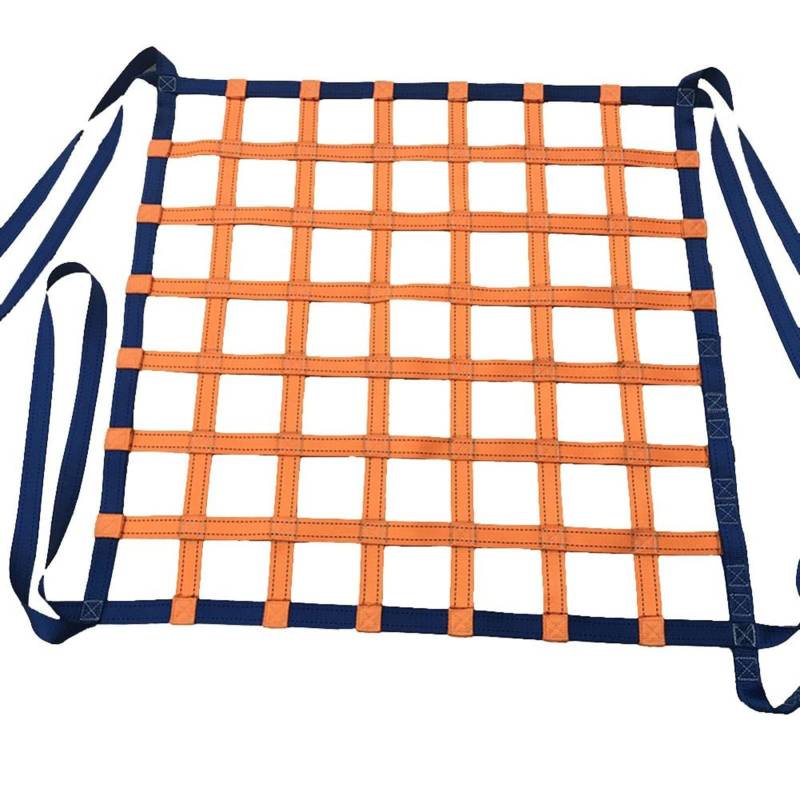 Netz,Frachtnetz, Hebenetzgurte - Ladungshebenetze, Gurtbandnetz Ladungssicherungsnetz, Zurrnetz for Kisten und Paletten, Flaches Polyester-Hebenetz, Sicherheits-Hebenetz for Aufhängen,(1.5 X 1.5M/Mesh von LRFNKCT