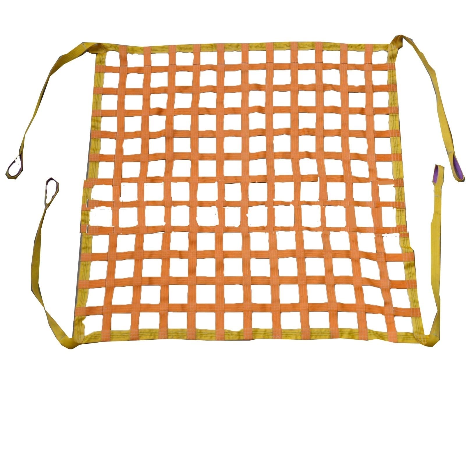 Netz,Frachtnetz, Lastenhebenetze - Flaches Polyester-Schlingennetz, Lastenhebenetz for den Hochbau, Stabile, tragende Materialtransportgurte, Bungee-Lastnetz(1.5 X 1.5M/Mesh 10cm/Load 1t) von LRFNKCT