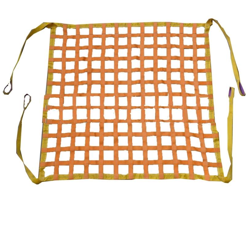 Netz,Frachtnetz, Lastenhebenetze - Flaches Polyester-Schlingennetz, Lastenhebenetz for den Hochbau, Stabile, tragende Materialtransportgurte, Bungee-Lastnetz(1.5 X 1.5M/Mesh 10cm/Load 1t) von LRFNKCT