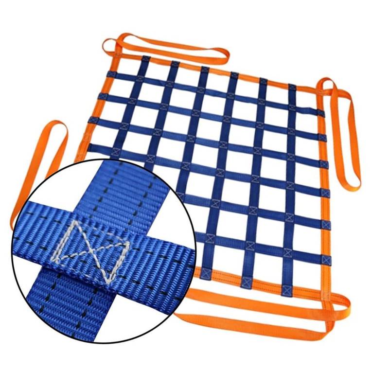 Netz,Frachtnetz, Polyester-Ladungshebenetz - Hebenetz, Hebenetzgurte, Ladungshängenetz, Hebeschlingennetz, elastisches Ladungsnetz, reißfestes, Starkes, tragendes Netz(1.5 X 1.5M/Mesh 10cm/Load 1t) von LRFNKCT