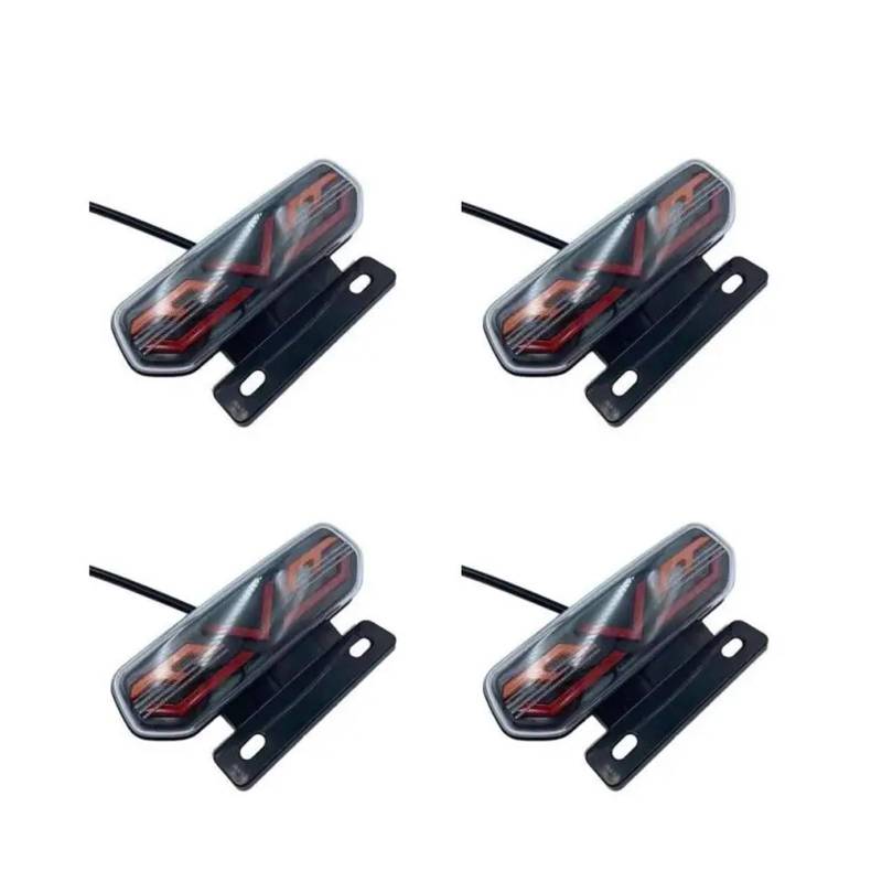 Stop Rücklicht 1~8PCS Motorrad Hinten Lichter L- Motorrad Bremslicht ATV Rücklicht Motorrad Stoppen Blinker Richtung Anzeige Blinker von LRPXHATQ