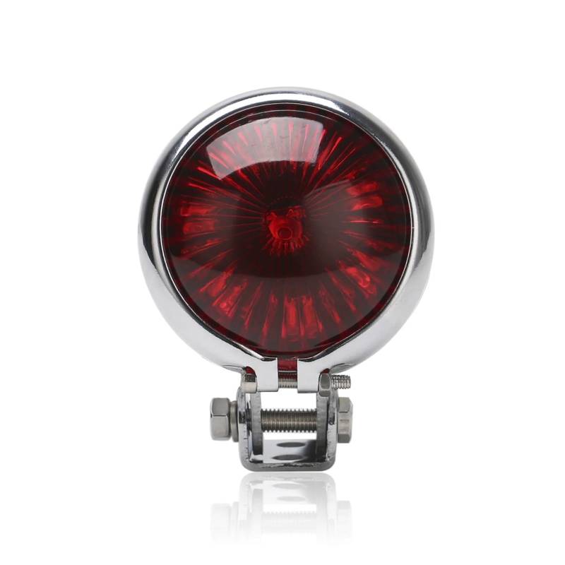 Stop Rücklicht 12V L- Rot Motorrad Rücklichter Stil Schwanz Bremslicht Rauch Objektiv Hinten Bremsleuchte Für Chopper Bobber Scrambler von LRPXHATQ