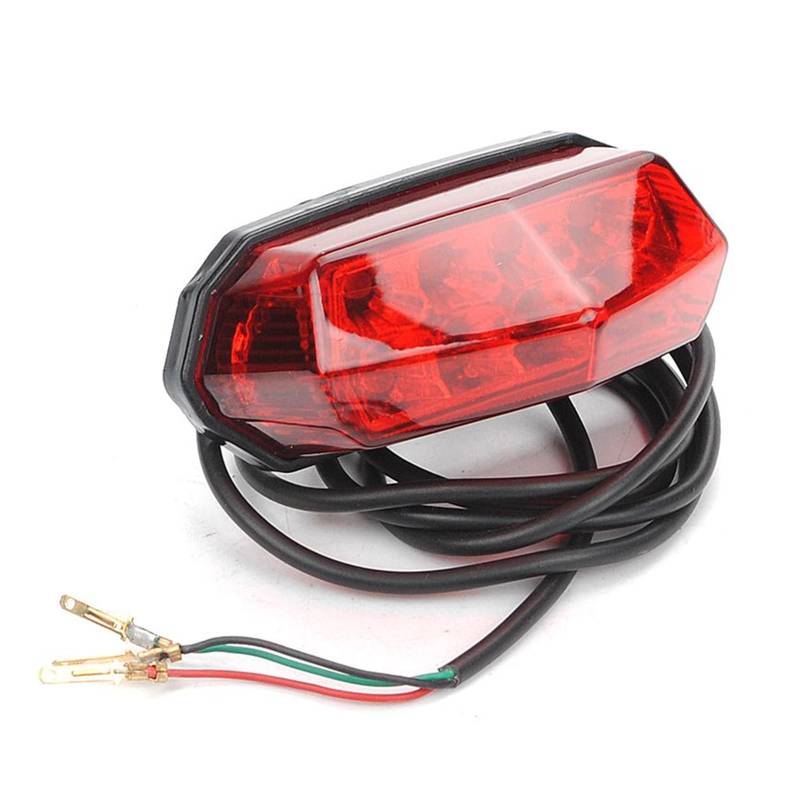Stop Rücklicht 1pc Elektrische Motorrad Bremse Warnung Licht Roller Hinten Rücklicht Bremse Warnung Lampe 36V-60V Auto licht Zubehör von LRPXHATQ
