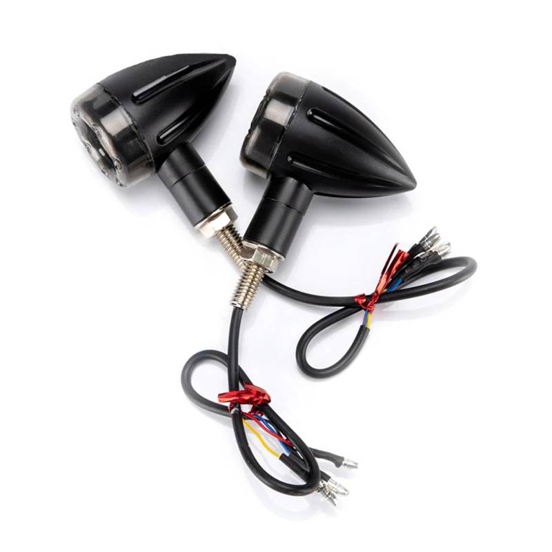 Stop Rücklicht 2Pcs Motorrad Rücklicht L- Motorrad Blinker Bremsleuchte Tagfahrlicht Lampe Kunststoff Moto Styling Refit Zubehör von LRPXHATQ