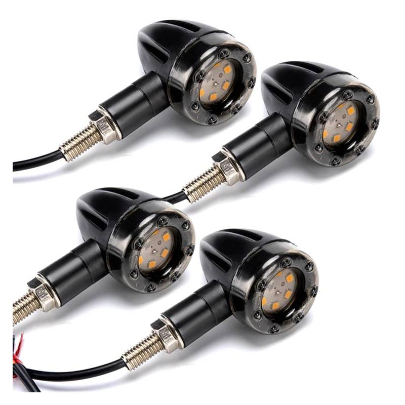 Stop Rücklicht 2Pcs Motorrad Rücklicht L- Motorrad Blinker Bremsleuchte Tagfahrlicht Lampe Kunststoff Moto Styling Refit Zubehör von LRPXHATQ