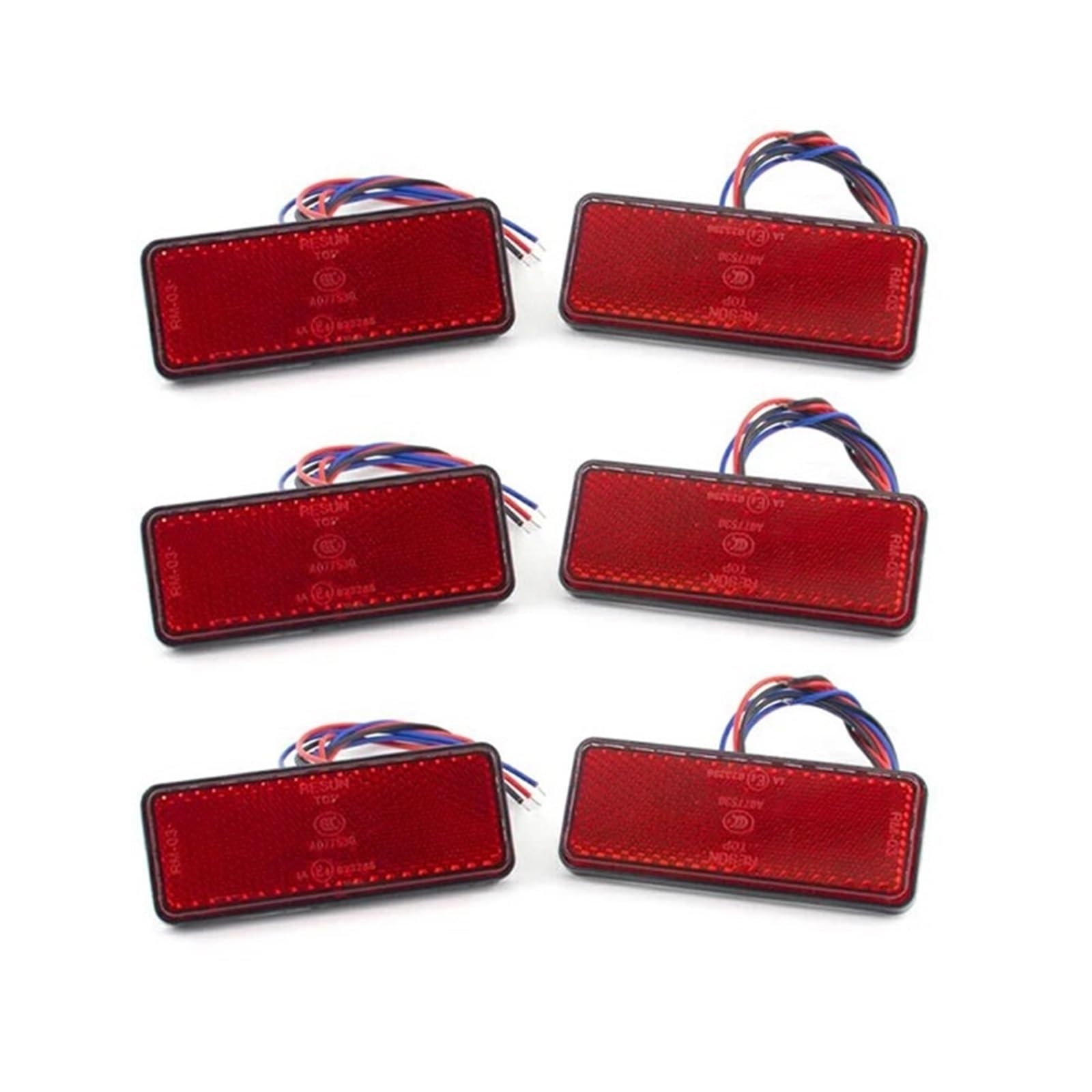 Stop Rücklicht 2x/4x/6x 12V Rot Gelb Weiß Rechteck Universal LKW L- Motorrad L- Blinker Reflektor rücklicht Brems Stop Lichter Stop Rücklicht 2x/4x/6x 12V Rot Gelb Weiß Rechteck Universal LKW L- Motorrad L- Blinker Reflektor rücklicht Brems Stop Lichter von LRPXHATQ